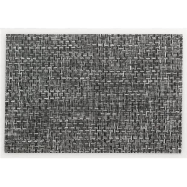 Prostírání PLATO, polyvinyl, černé/bílé 45x30cm KL-15644