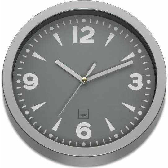 Nástěnné hodiny Mardrid 20cm šedé